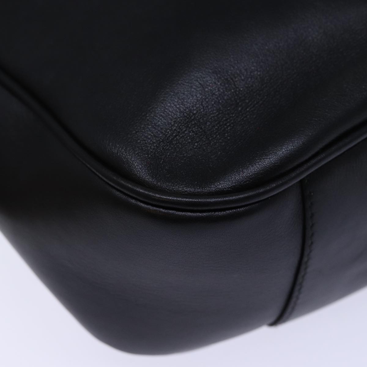 GUCCI Bamboo Hand Bag Leather Black 001 1638 ep4038