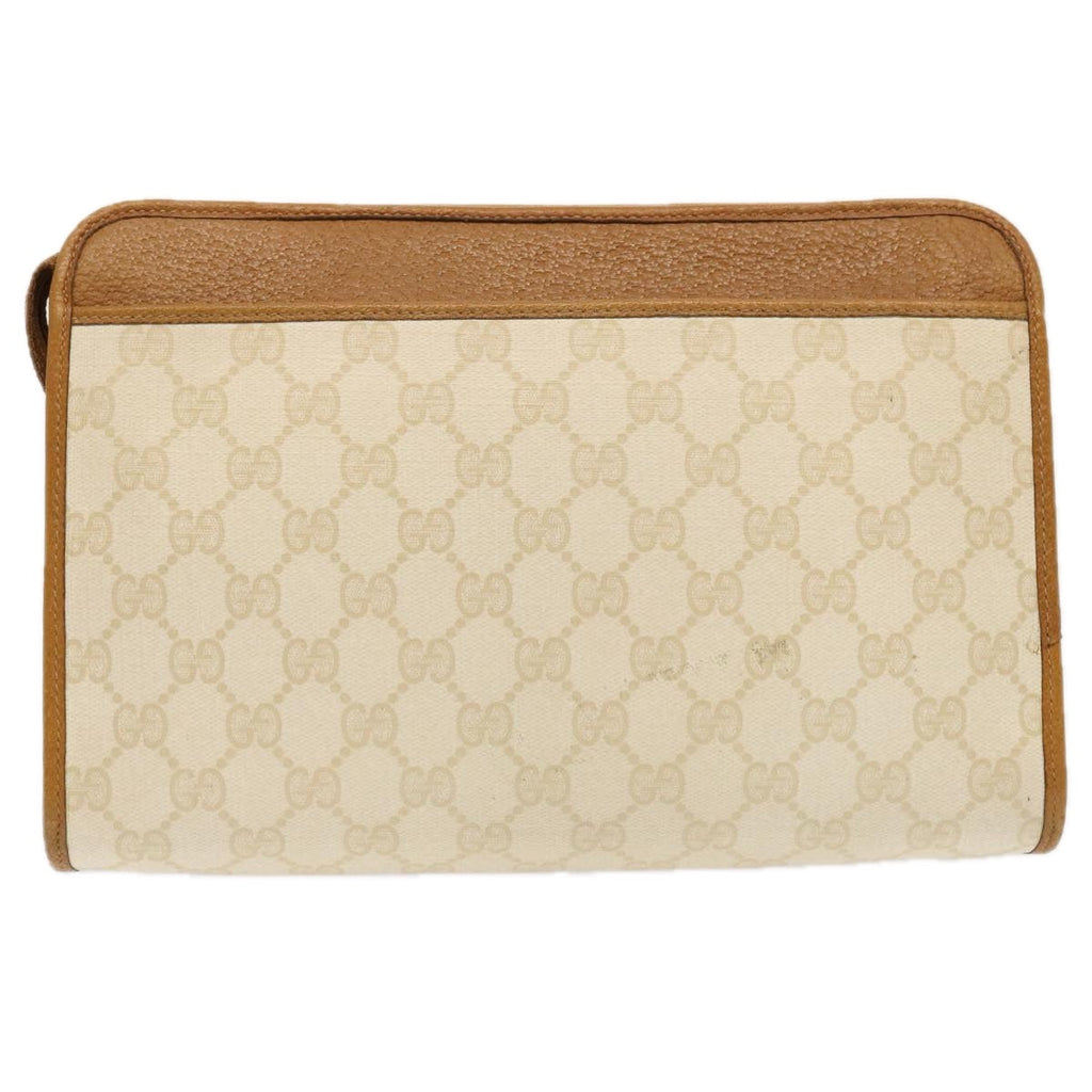 GUCCI GG Supreme Clutch Bag PVC White 97 01 037 ep4041
