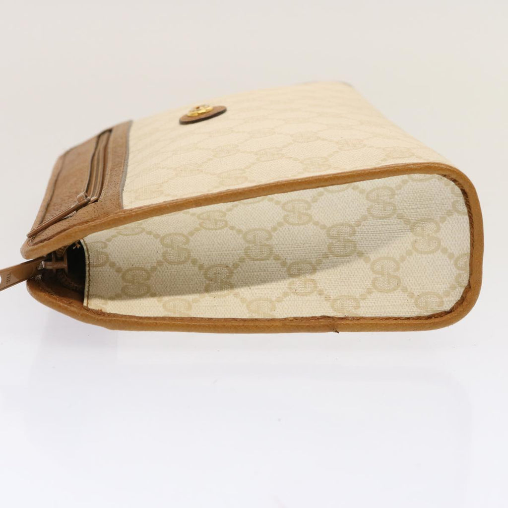 GUCCI GG Supreme Clutch Bag PVC White 97 01 037 ep4041