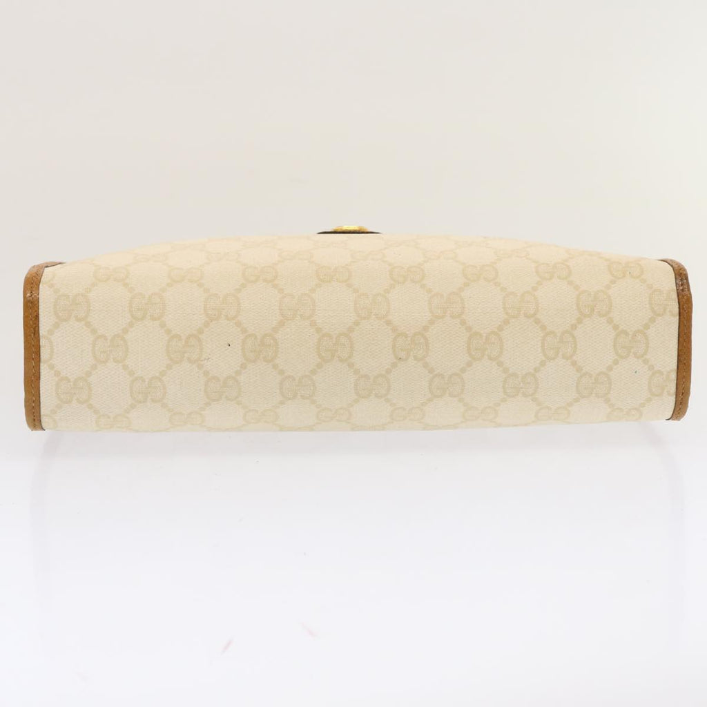 GUCCI GG Supreme Clutch Bag PVC White 97 01 037 ep4041