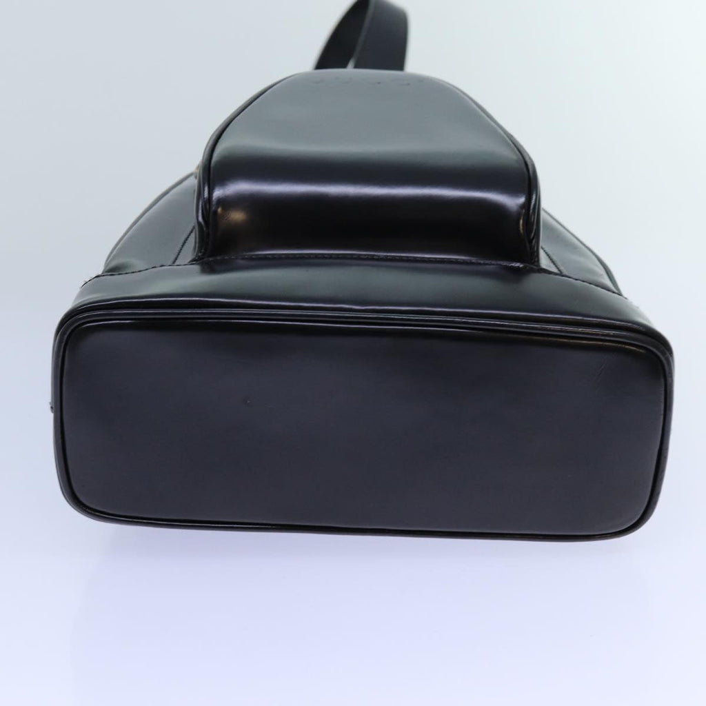 GUCCI Bamboo Body Bag Enamel Black 003 3444 0127 ep4050
