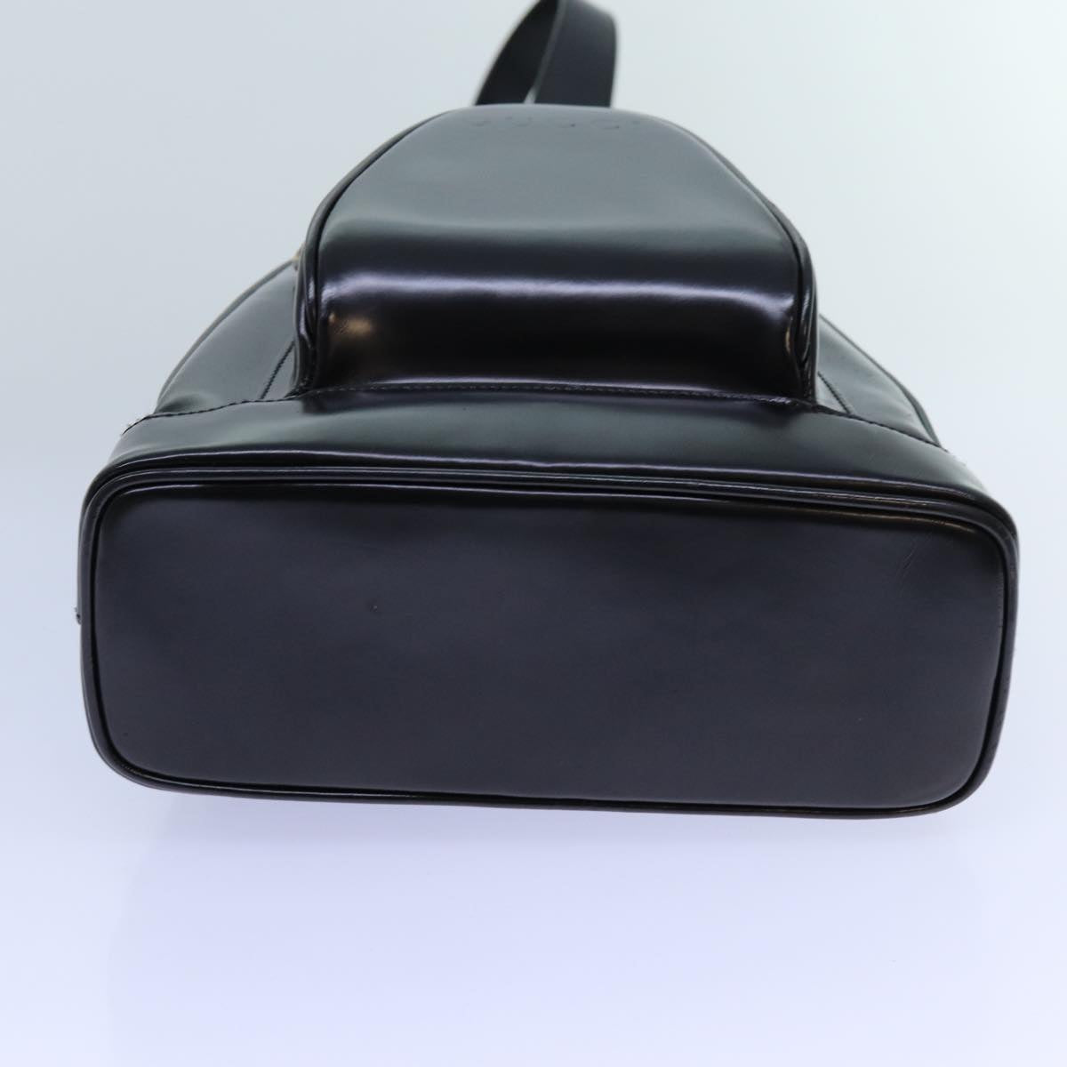GUCCI Bamboo Body Bag Enamel Black 003 3444 0127 ep4050