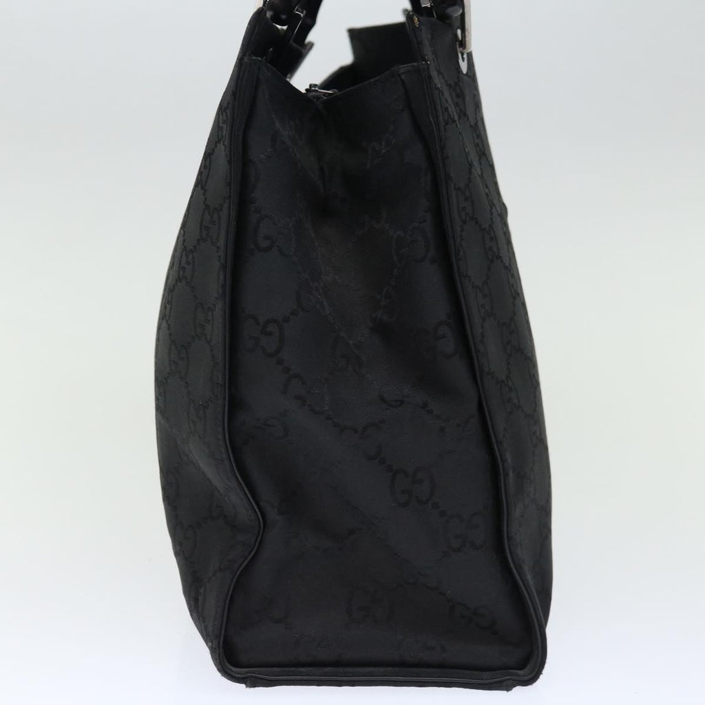 GUCCI Bamboo GG Canvas Hand Bag Nylon Black 002 1010 3754 ep4051
