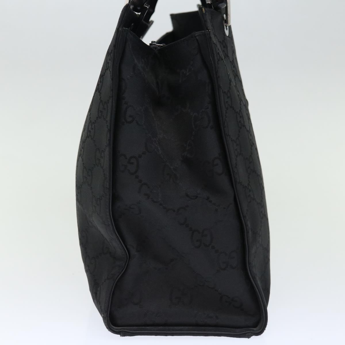GUCCI Bamboo GG Canvas Hand Bag Nylon Black 002 1010 3754 ep4051