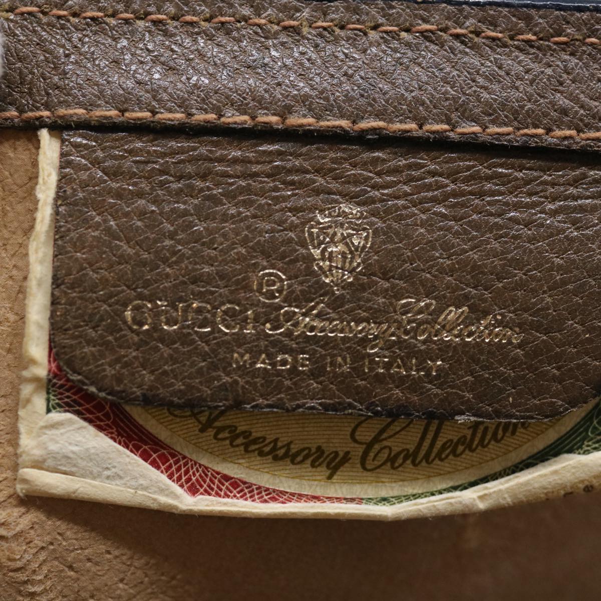 GUCCI GG Supreme Web Sherry Line Clutch Bag PVC Beige Red 89 01 007 ep4065