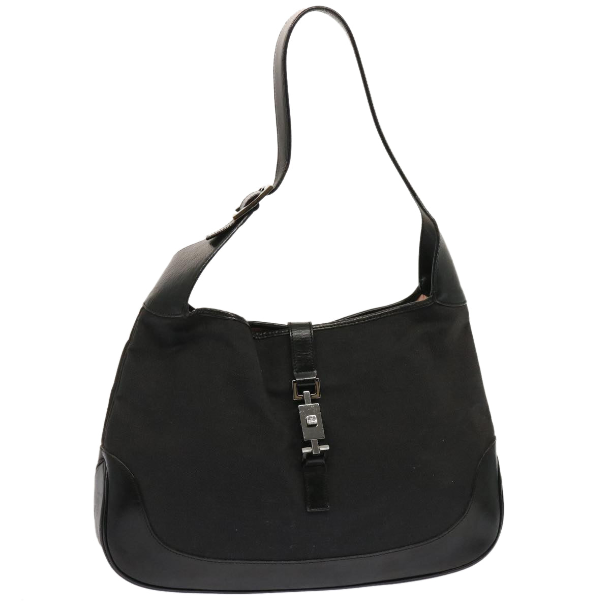 GUCCI Jackie Shoulder Bag Canvas Black 001 3346 3444 ep4070
