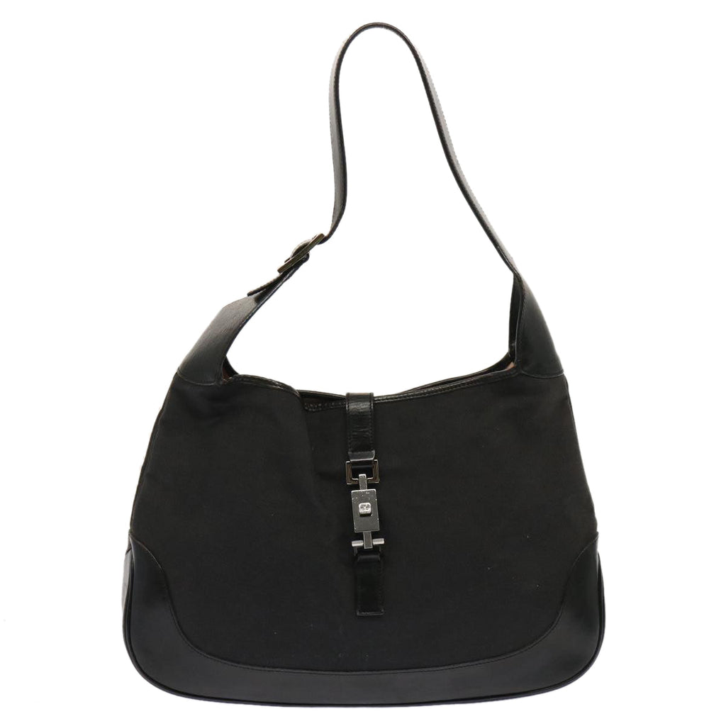 GUCCI Jackie Shoulder Bag Canvas Black 001 3346 3444 ep4070