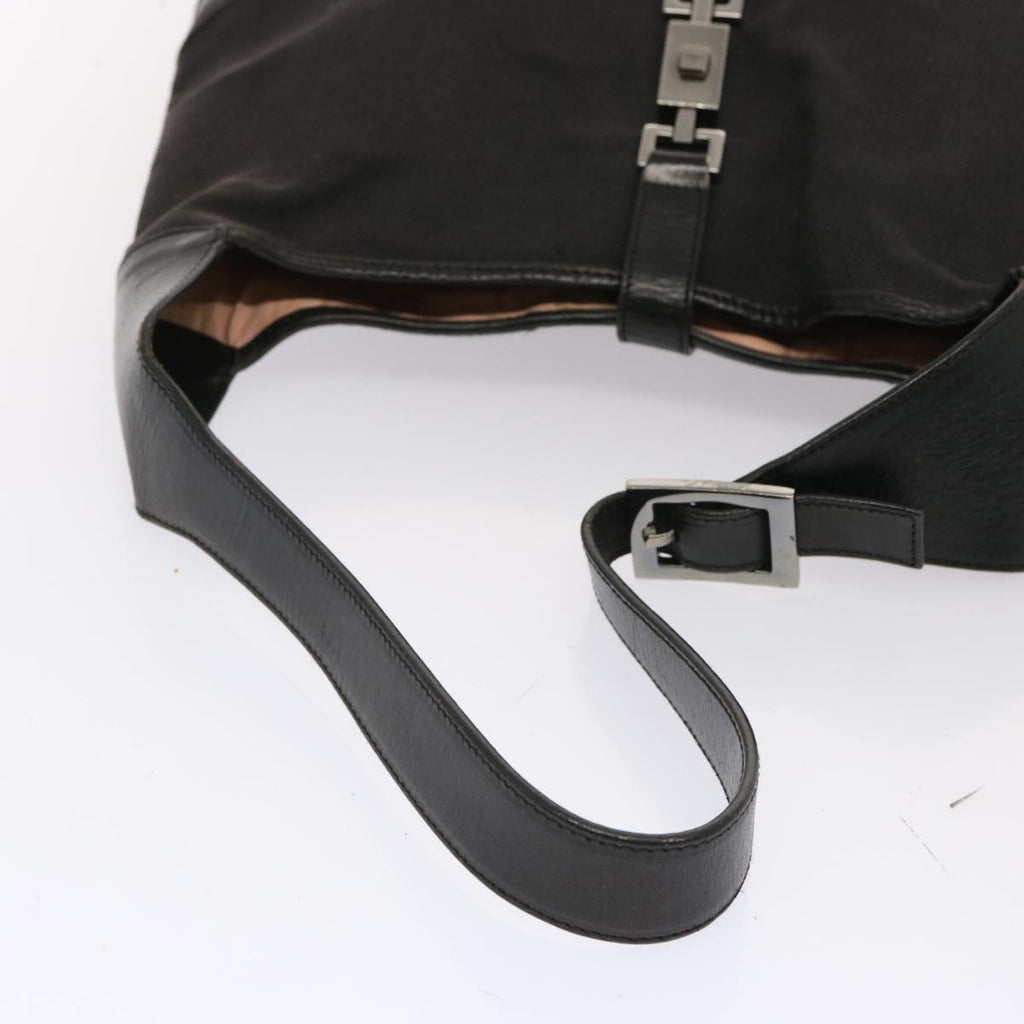 GUCCI Jackie Shoulder Bag Canvas Black 001 3346 3444 ep4070