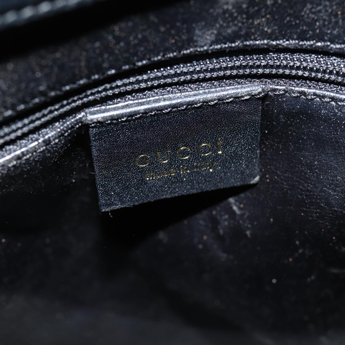 GUCCI Bamboo Shoulder Bag Leather Black 001 3007 ep4071