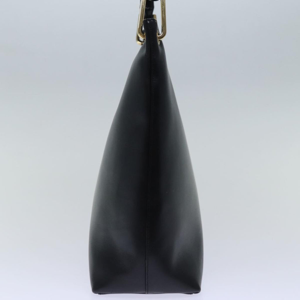 GUCCI Bamboo Shoulder Bag Leather Black 001 3007 ep4071