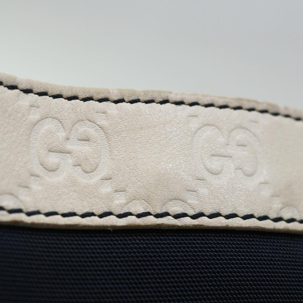 GUCCI Guccissima Shoulder Bag Canvas Outlet Navy ep4072
