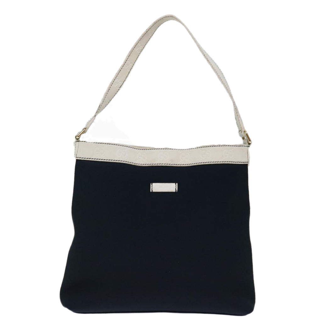 GUCCI Guccissima Shoulder Bag Canvas Outlet Navy ep4072