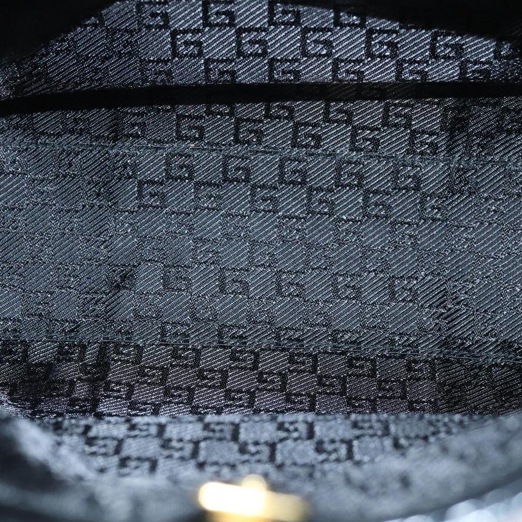 GUCCI Shoulder Bag Canvas Black White 001 4231 ep4077