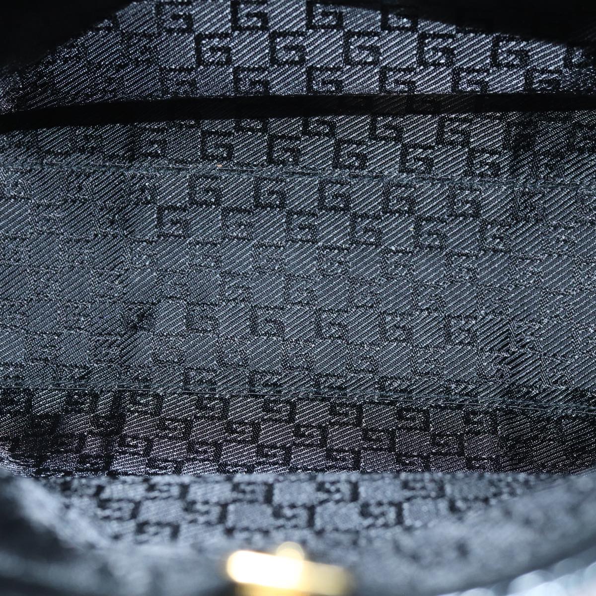GUCCI Shoulder Bag Canvas Black White 001 4231 ep4077