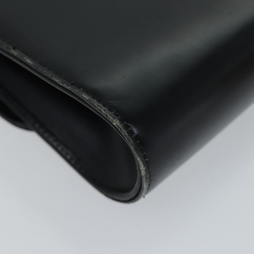 GUCCI Shoulder Bag Leather Black ep4082