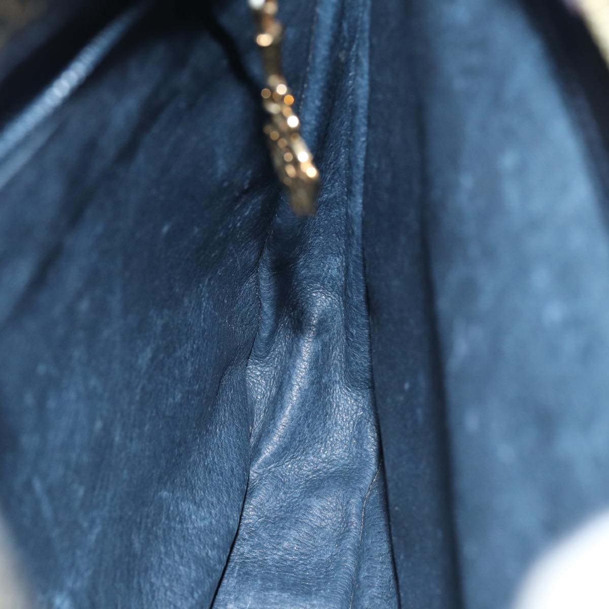 GUCCI Shoulder Bag Suede Navy ep4087