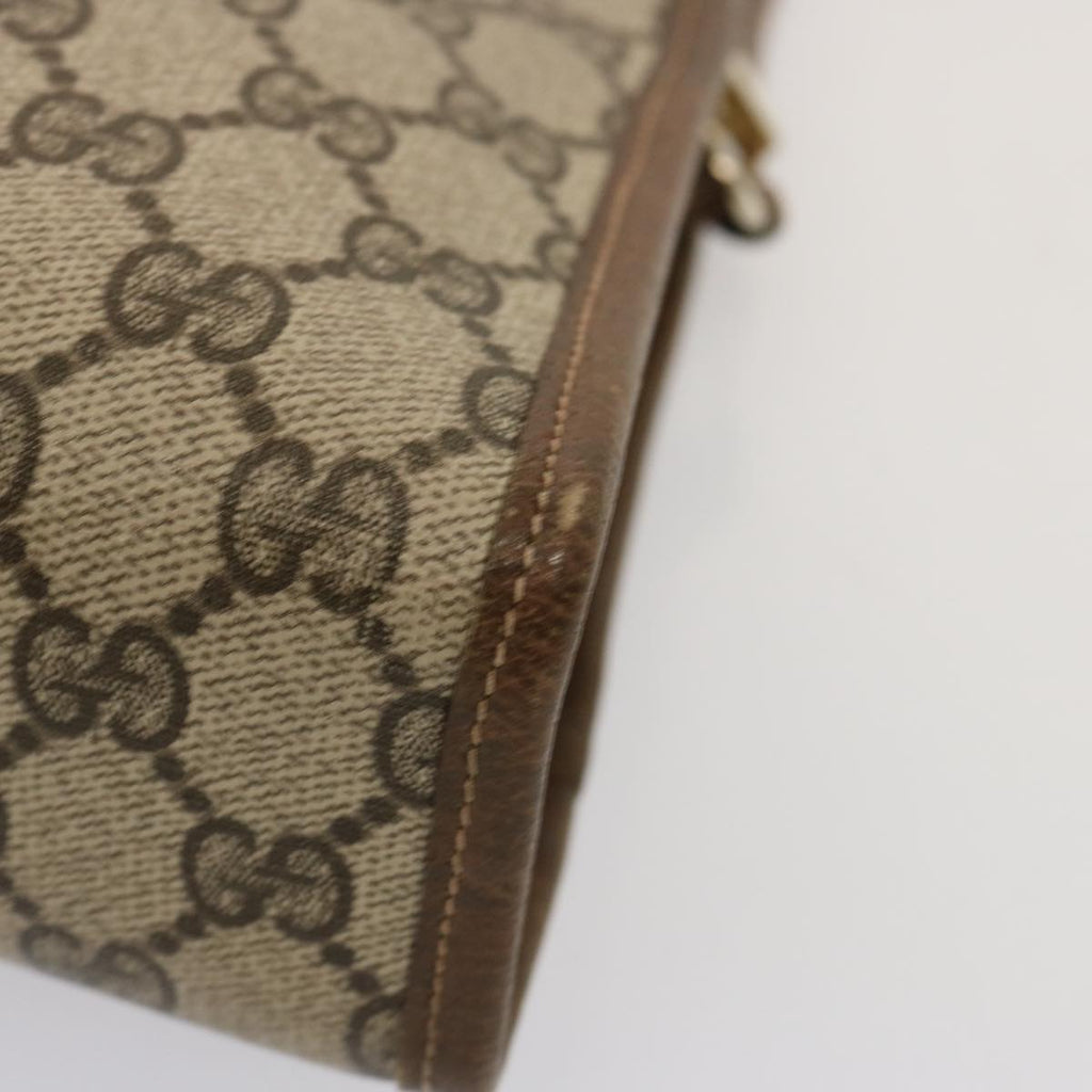 GUCCI GG Supreme Shoulder Bag PVC Beige ep4090