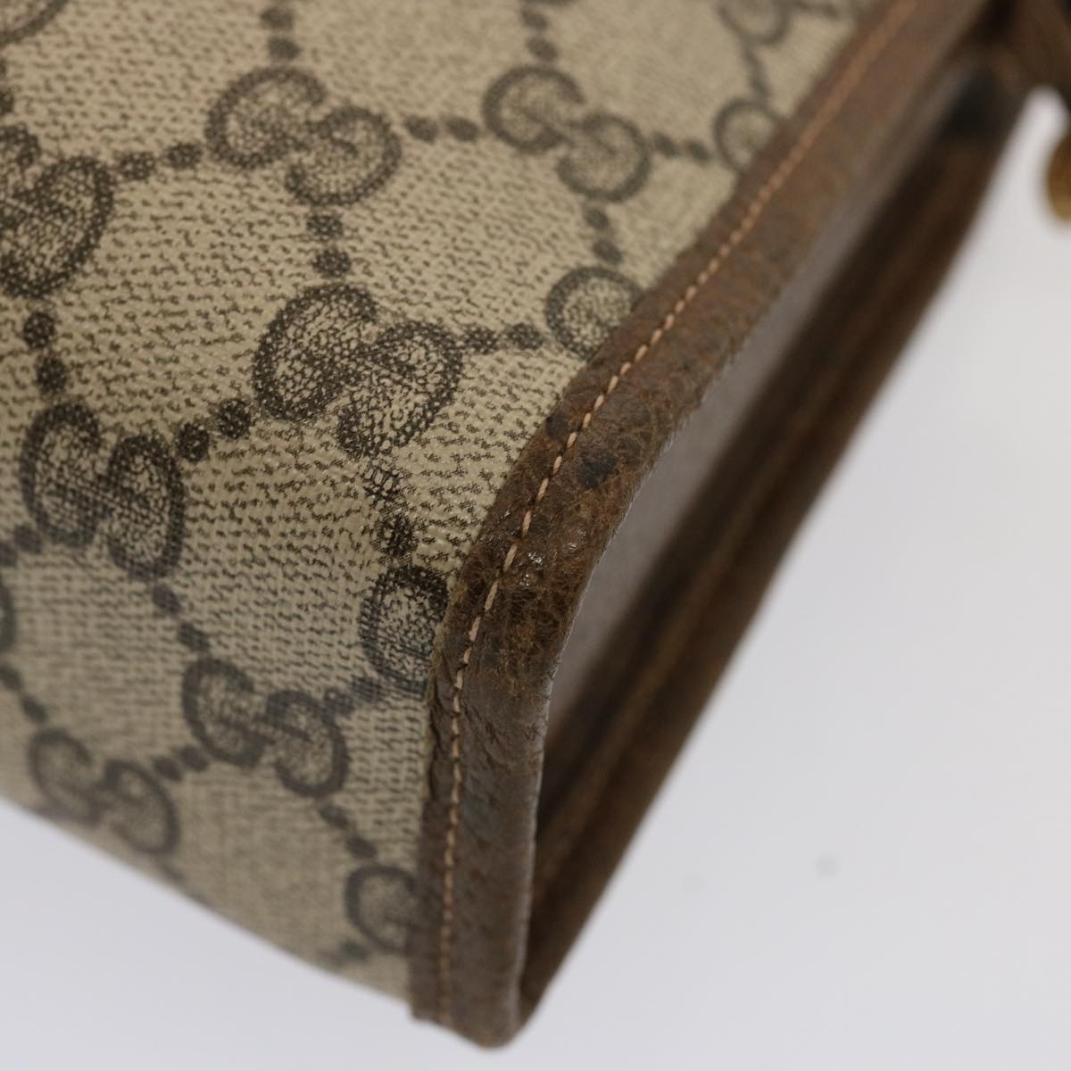 GUCCI GG Supreme Shoulder Bag PVC Beige ep4090