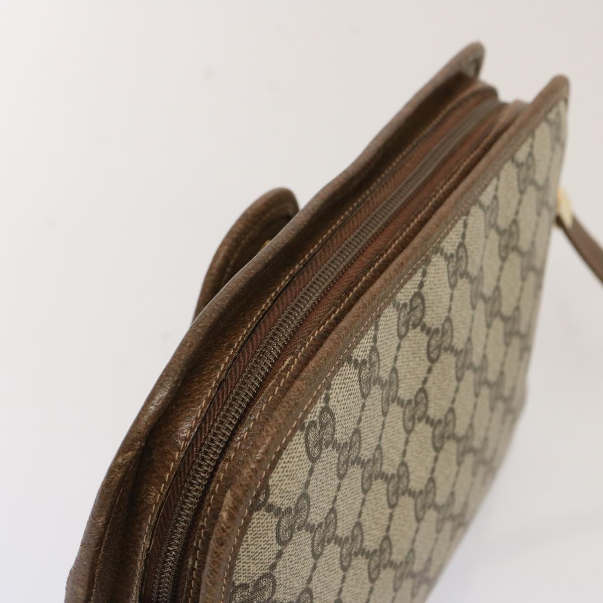 GUCCI GG Supreme Shoulder Bag PVC Beige ep4090