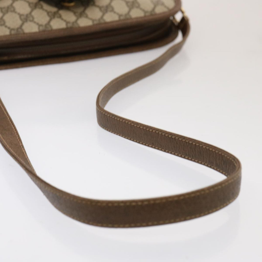 GUCCI GG Supreme Shoulder Bag PVC Beige ep4090