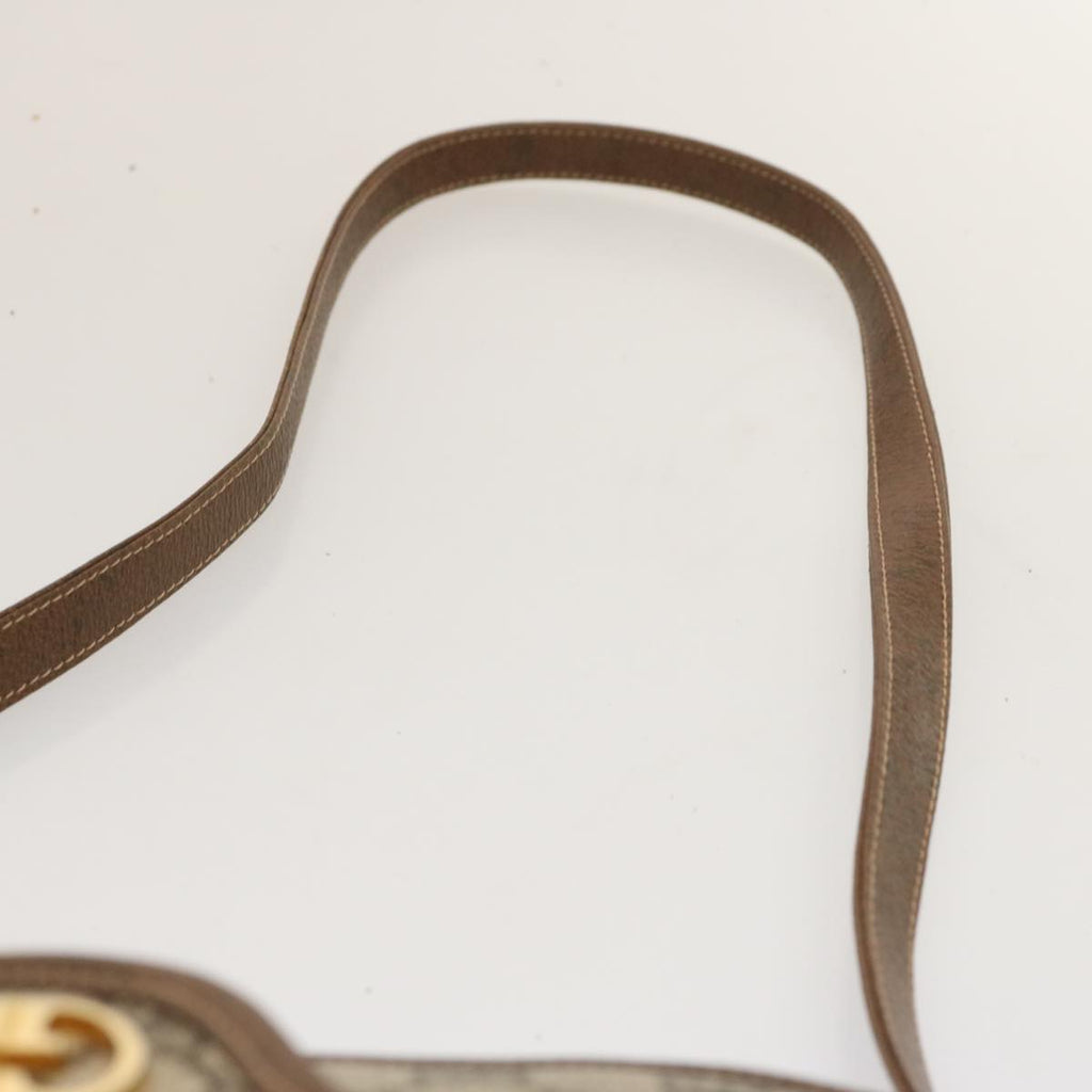 GUCCI GG Supreme Shoulder Bag PVC Beige ep4090