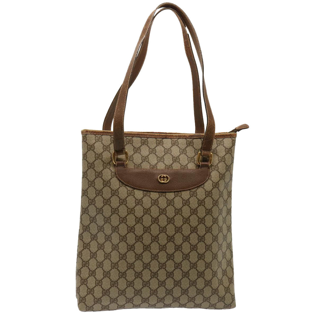 GUCCI GG Supreme Tote Bag PVC Beige 002 39 6130 9411 ep4096