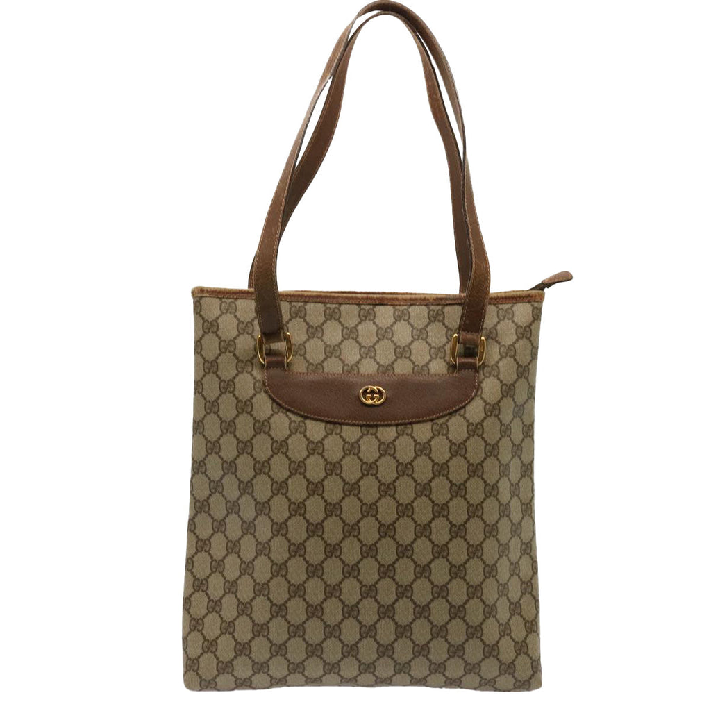 GUCCI GG Supreme Tote Bag PVC Beige 002 39 6130 9411 ep4096