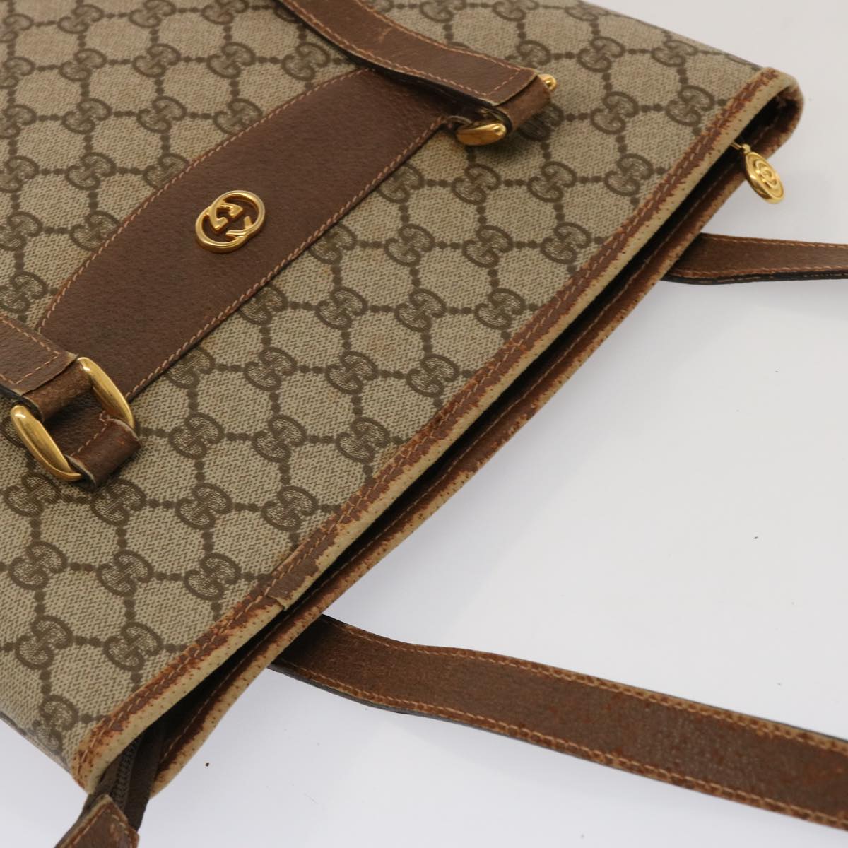 GUCCI GG Supreme Tote Bag PVC Beige 002 39 6130 9411 ep4096