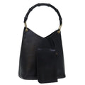 GUCCI Bamboo Shoulder Bag Leather Black 001 2113 1880 ep4100