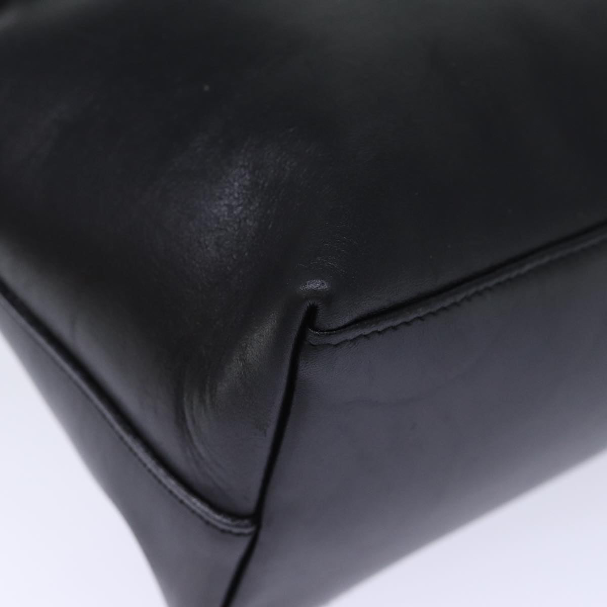 GUCCI Bamboo Shoulder Bag Leather Black 001 2113 1880 ep4100
