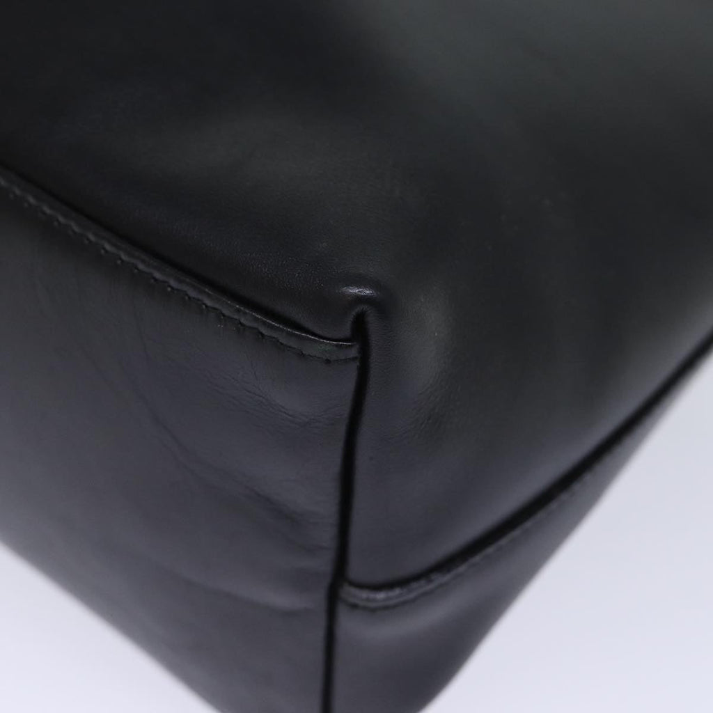 GUCCI Bamboo Shoulder Bag Leather Black 001 2113 1880 ep4100