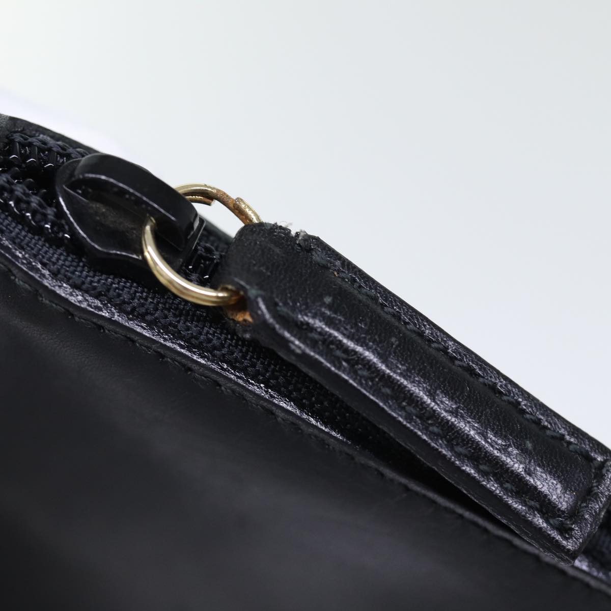 GUCCI Bamboo Shoulder Bag Leather Black 001 2113 1880 ep4100