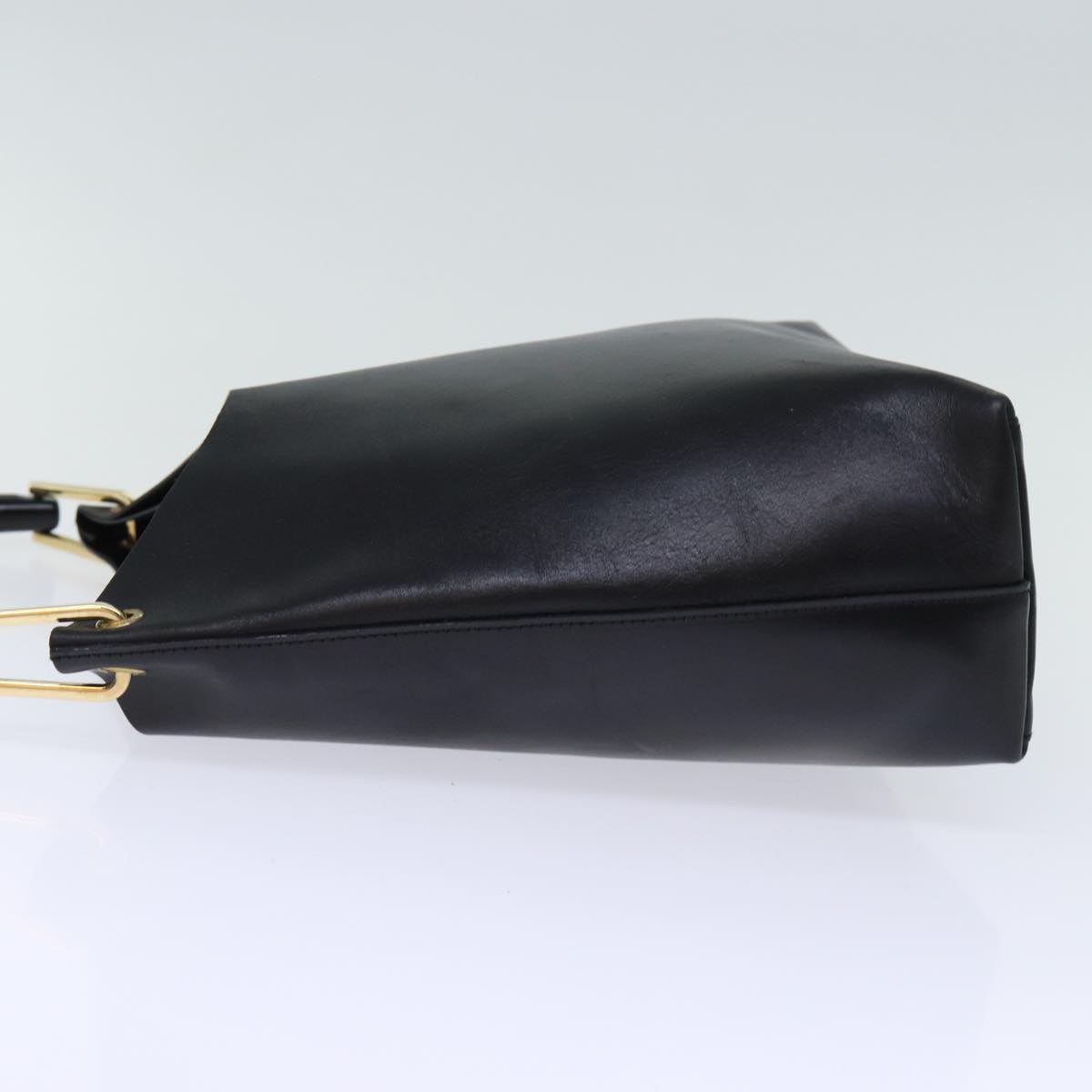 GUCCI Bamboo Shoulder Bag Leather Black 001 2113 1880 ep4100