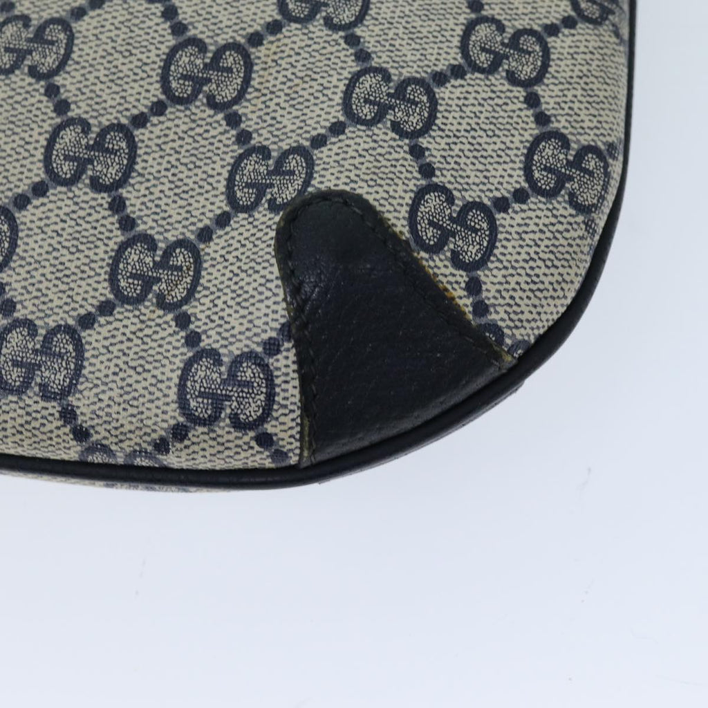 GUCCI GG Plus Supreme Sherry Line Shoulder Bag Navy Red 904 02 026 ep4106