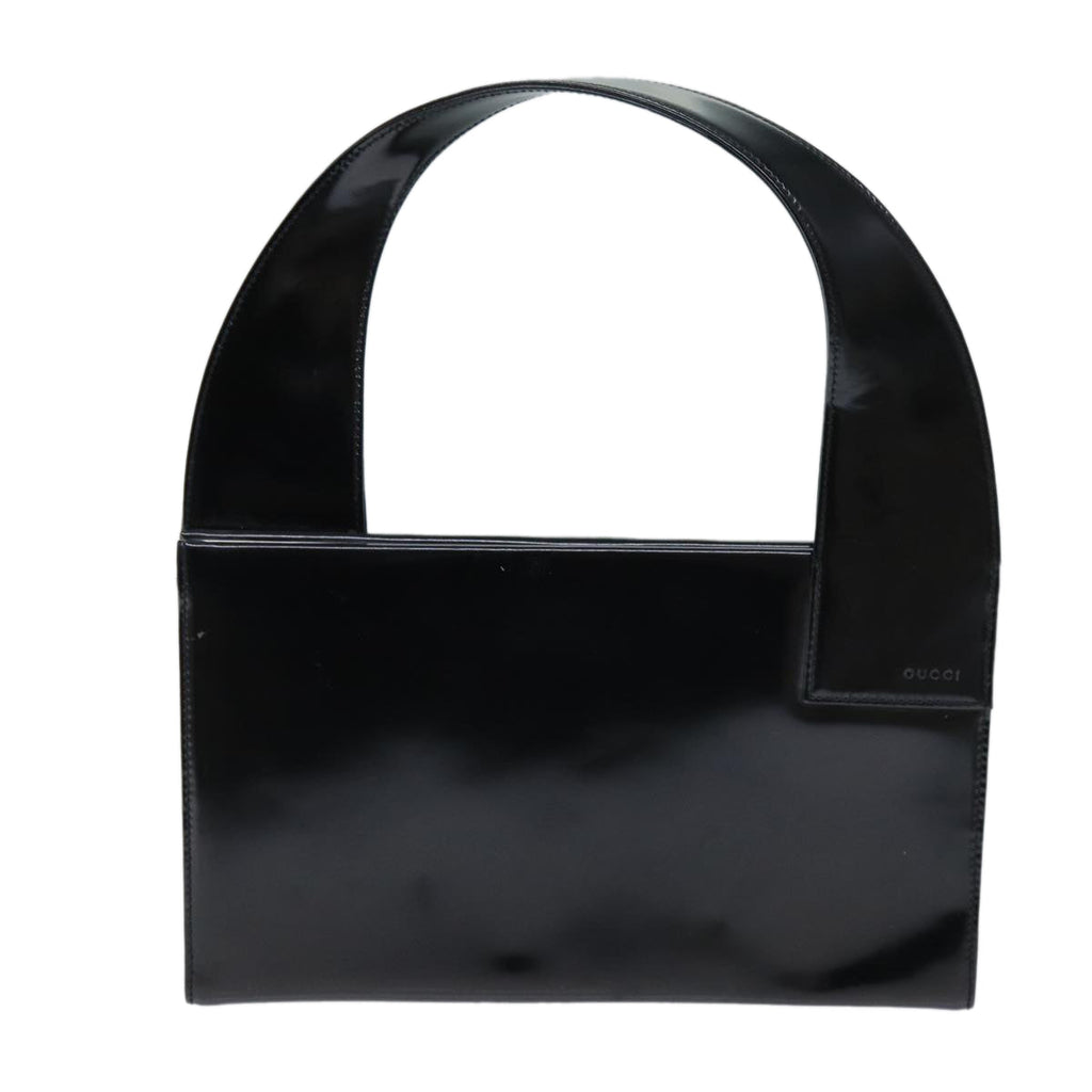 GUCCI Hand Bag Enamel Black 001 3135 ep4107