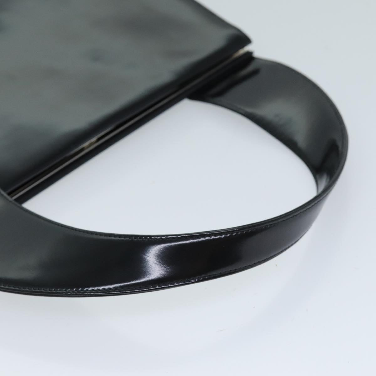 GUCCI Hand Bag Enamel Black 001 3135 ep4107