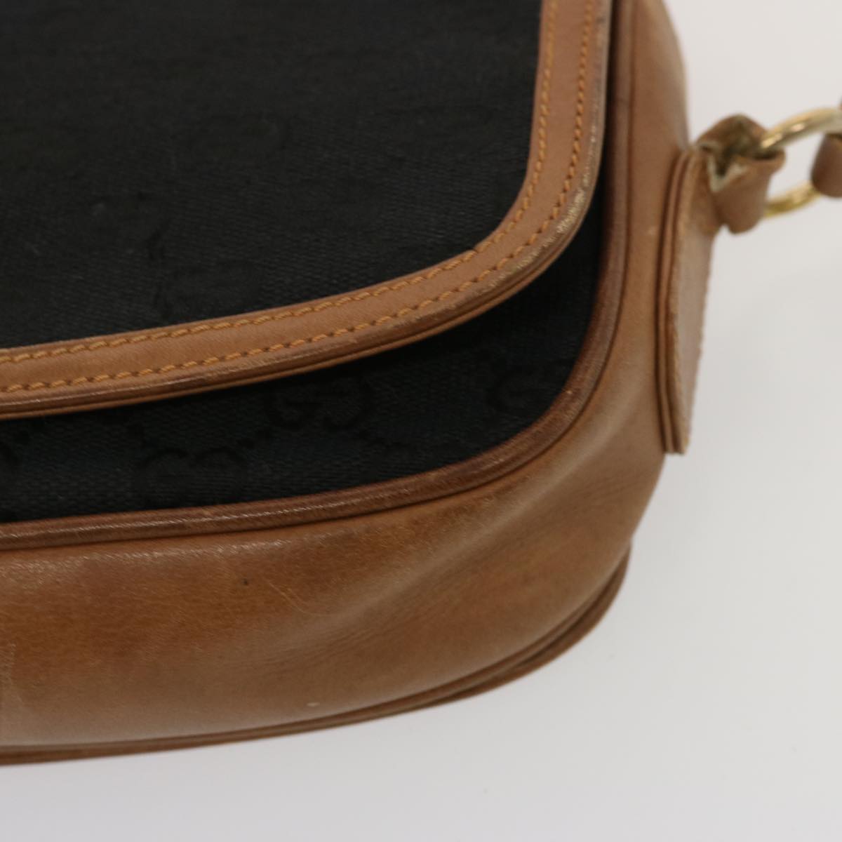 GUCCI GG Canvas Shoulder Bag Black ep4110