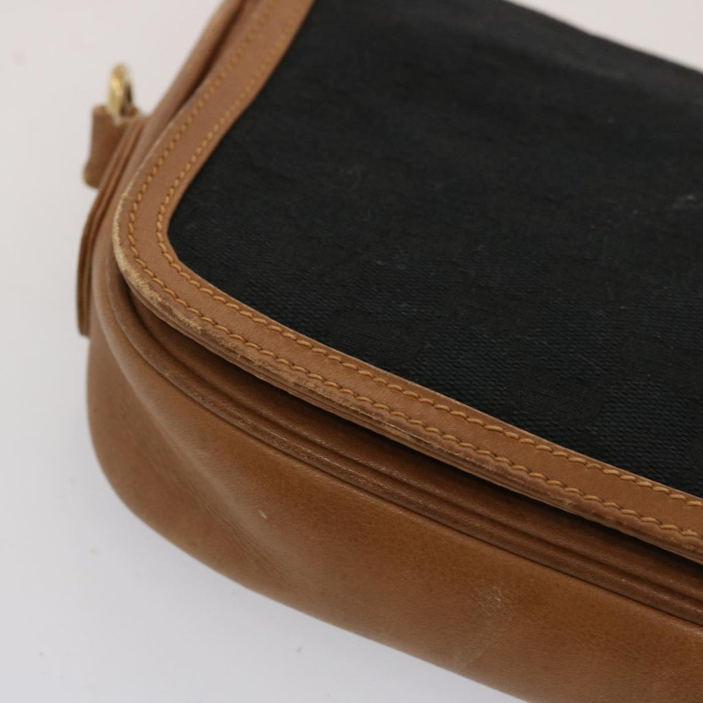 GUCCI GG Canvas Shoulder Bag Black ep4110
