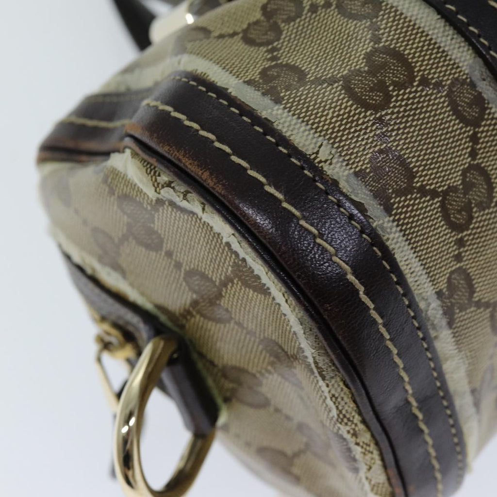 GUCCI GG Crystal Hand Bag Coated Canvas Beige 181485 ep4112