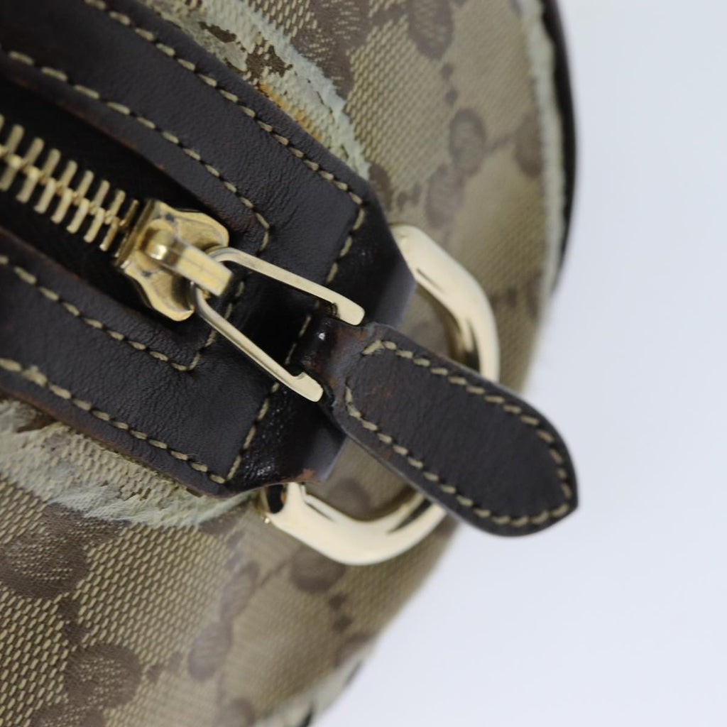 GUCCI GG Crystal Hand Bag Coated Canvas Beige 181485 ep4112
