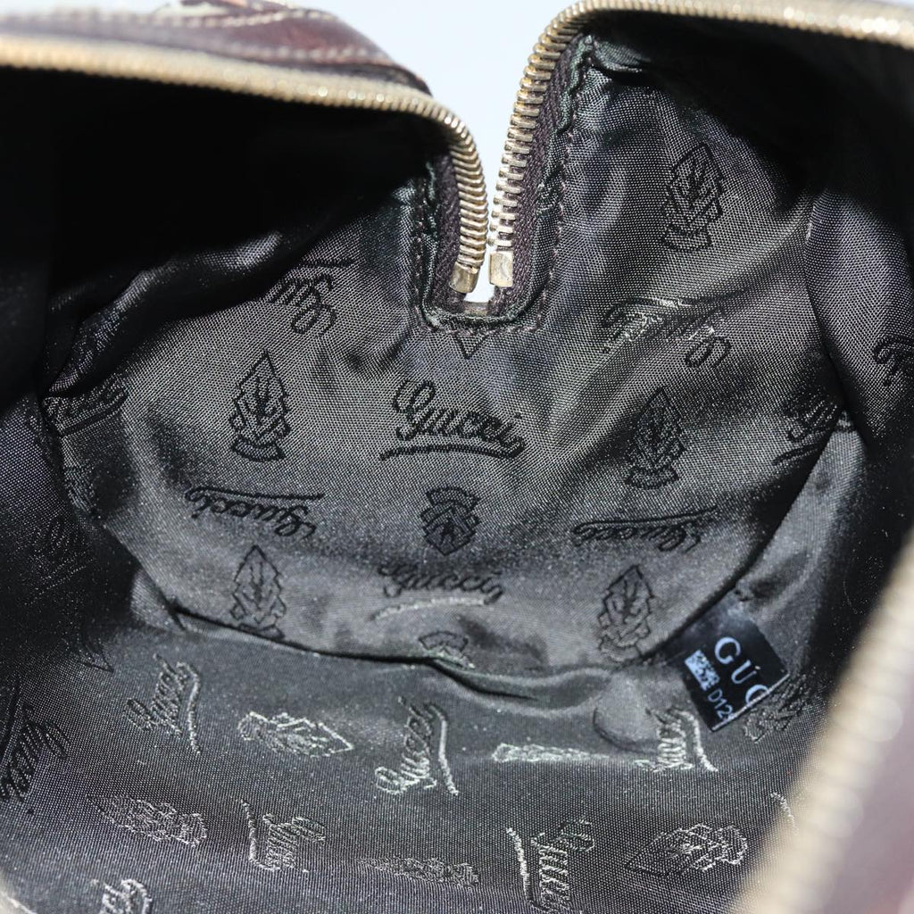 GUCCI GG Crystal Hand Bag Coated Canvas Beige 181485 ep4112