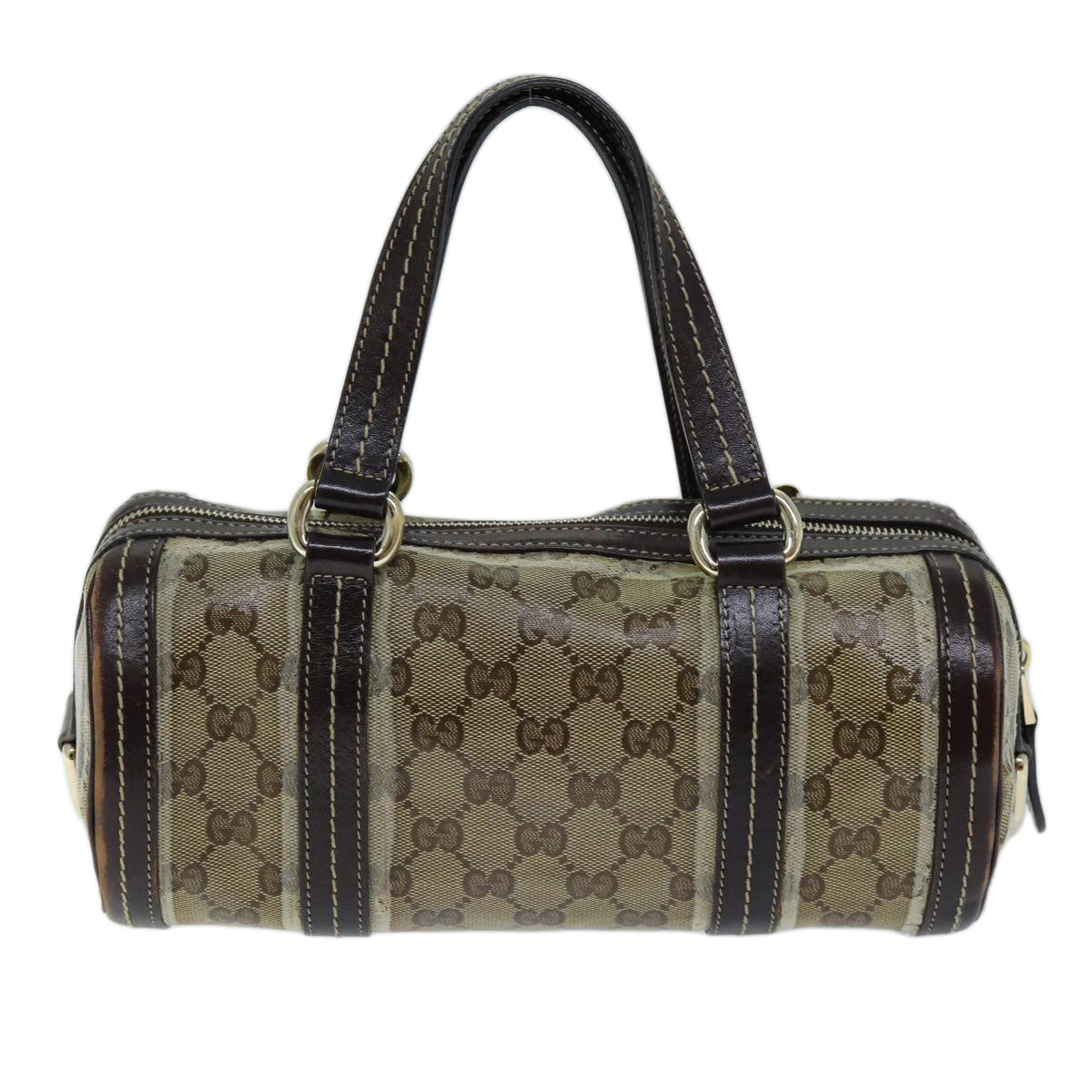 GUCCI GG Crystal Hand Bag Coated Canvas Beige 181485 ep4112