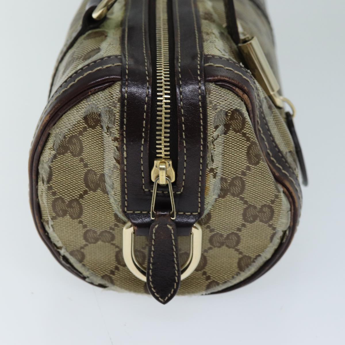 GUCCI GG Crystal Hand Bag Coated Canvas Beige 181485 ep4112