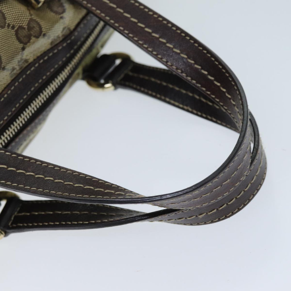 GUCCI GG Crystal Hand Bag Coated Canvas Beige 181485 ep4112