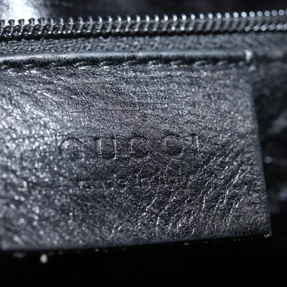 GUCCI Hand Bag Leather Black 001 3007 ep4117