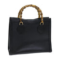 GUCCI Bamboo Hand Bag Leather Black 002 1095 0260 ep4125