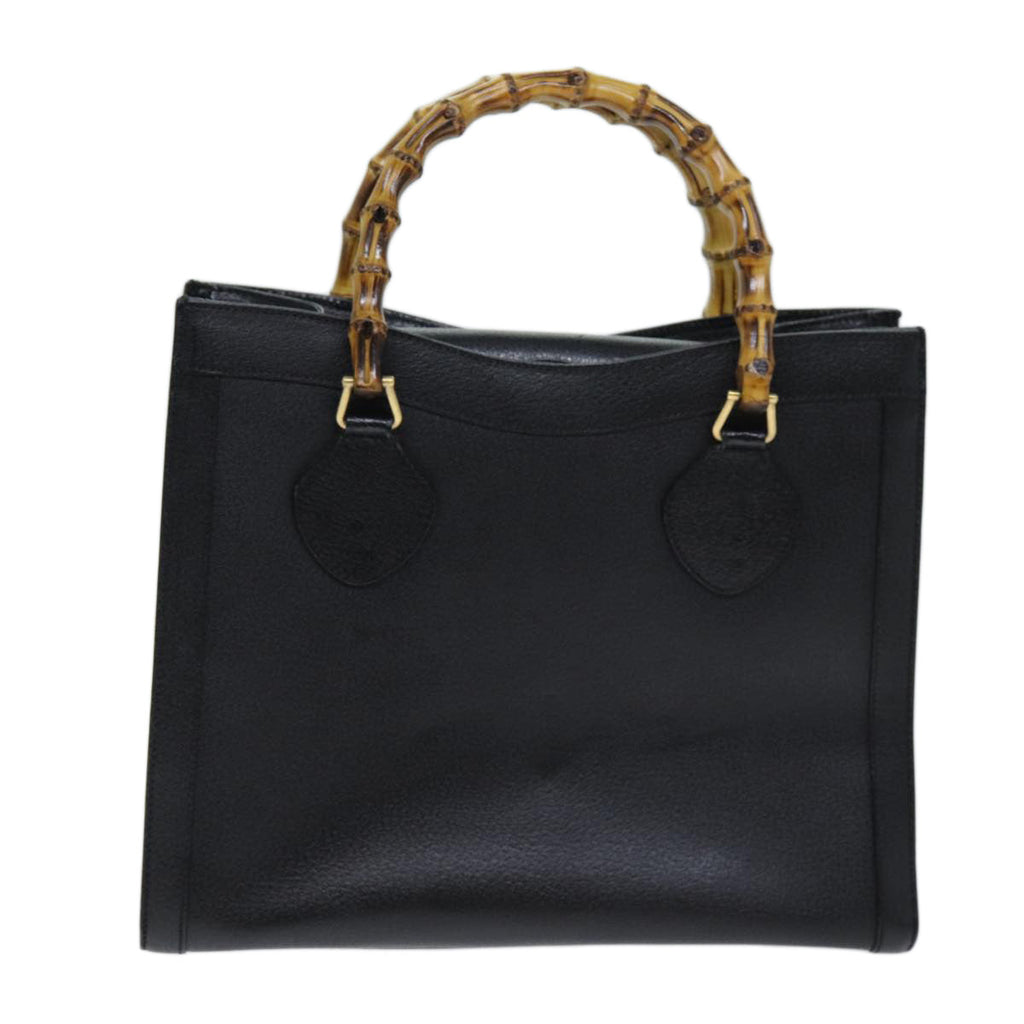 GUCCI Bamboo Hand Bag Leather Black 002 1095 0260 ep4125