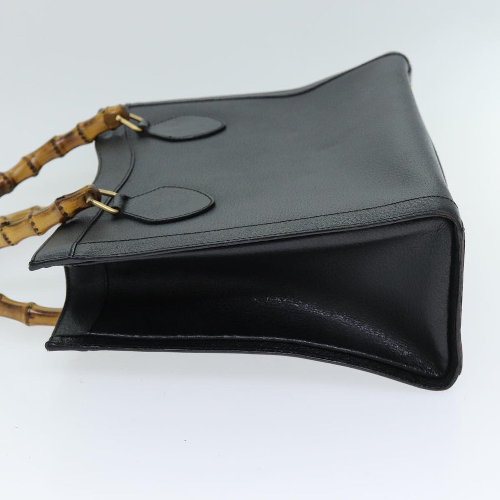 GUCCI Bamboo Hand Bag Leather Black 002 1095 0260 ep4125
