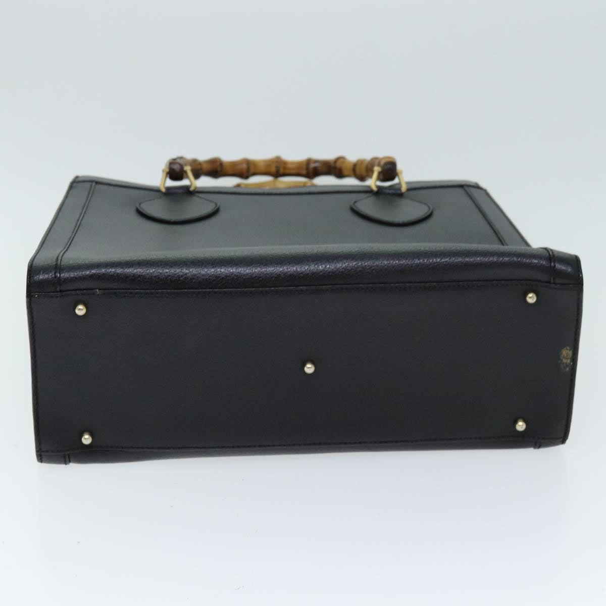 GUCCI Bamboo Hand Bag Leather Black 002 1095 0260 ep4125