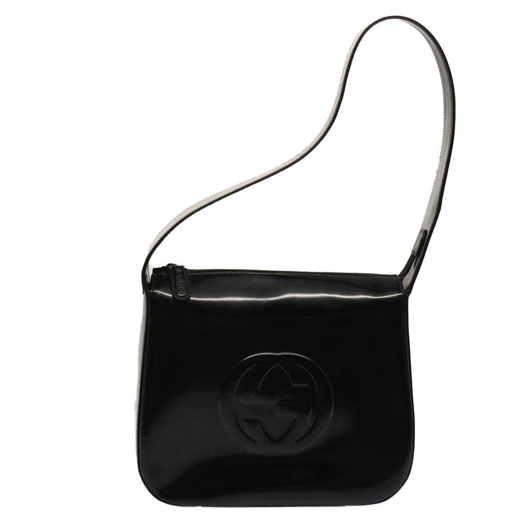 GUCCI Shoulder Bag Patent leather Black 001 1364 1703 ep4128